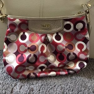 Coach Scarf Fabric Print Bag